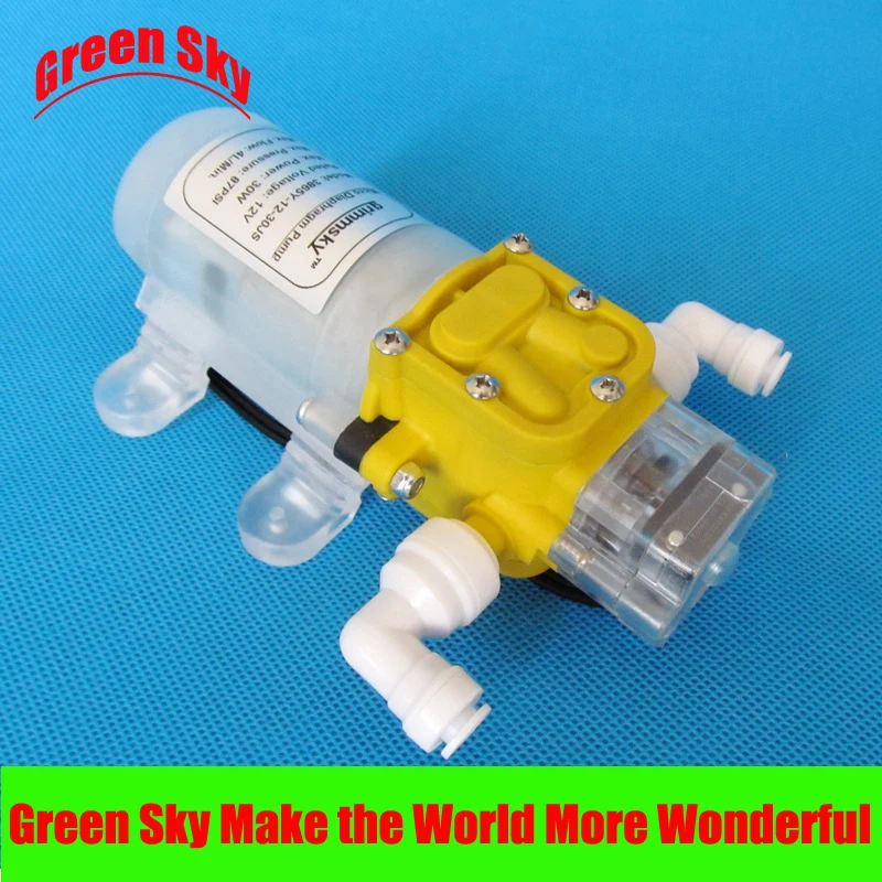 

high quality 4L/Min 30W 12v dc fresh water diaphragm self priming pump