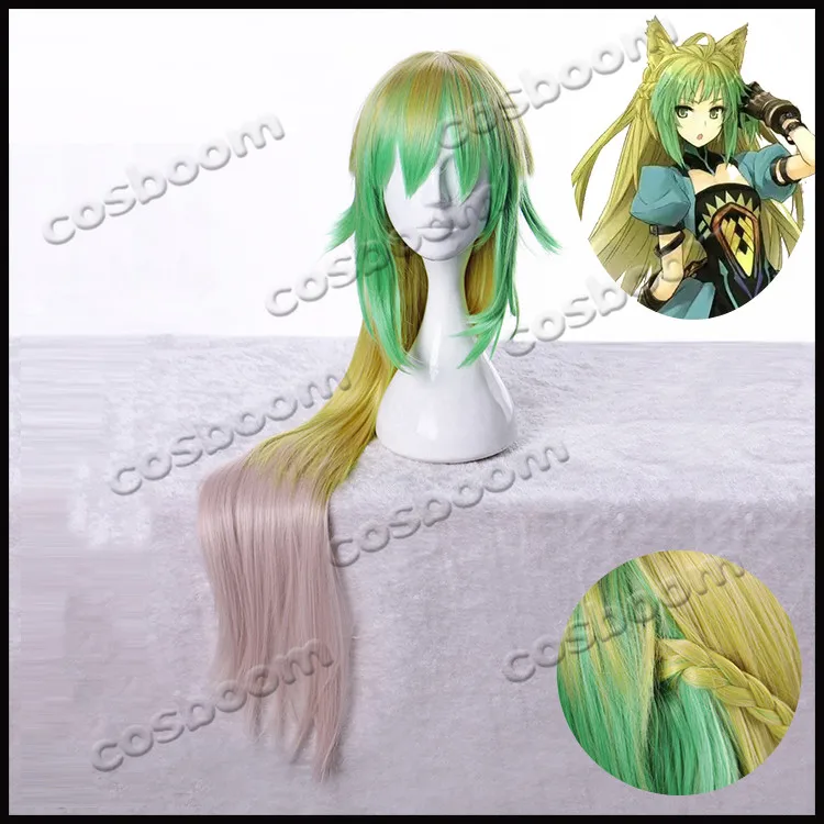 wig COSBOOM Fate большой заказ косплей FGO костюм atalanta Fate Apocrypha Chaste Охотница лучник Красной игры Косплей Костюм - Цвет: wig