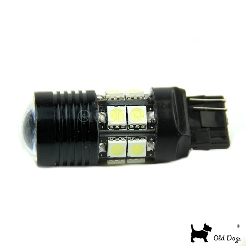 2 шт. T20 7440 W21W 7441 белый чип CREE R5 + 12 SMD СВЕТОДИОДНЫЙ фонарь заднего хода высокой