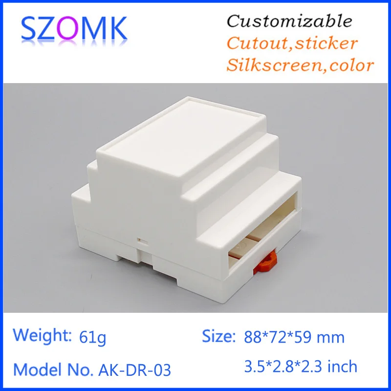 Пластиковая коробка электронная для проектов сделай сам корпус din рейки (2 шт.)