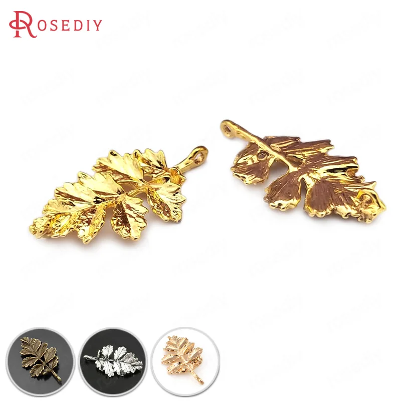 

20PCS 31x18MM Antique style Zinc Alloy with Back Hole Tree Leaf Leaves Charms Pendants Diy Jewelry Findings Accessories