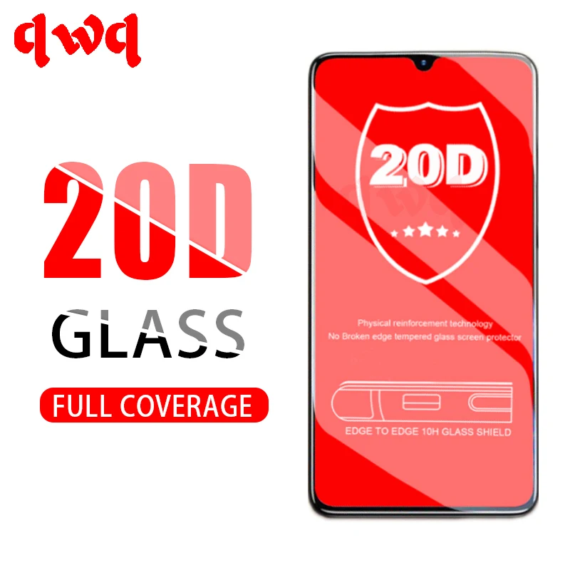 Закаленное защитное стекло 20D для Xiaomi Mi A2 9 8 Lite A1 6X 5X полноэкранная Защитная пленка