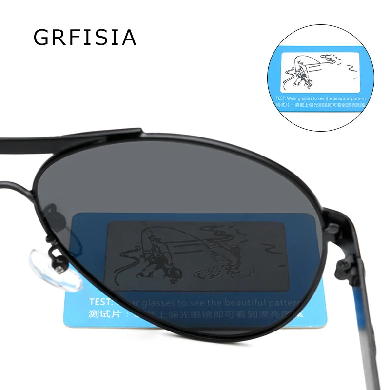 GRFISIA классические солнцезащитные очки пилота для мужчин Поляризованные HD