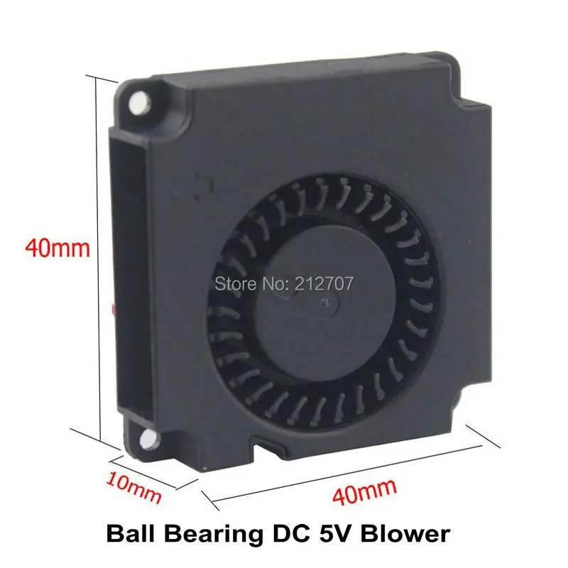 2 шт. детали для 3D принтера 5 В 40 х40х10 мм 4 см|turbo blower|fan pin5v 40mm |