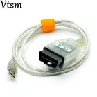 Один кабель Mini-VCI J2534 для TOYOTA TIS Techstream V12.00.127 диагностический кабель MINI VCI с чипом FT232RL Бесплатная доставка