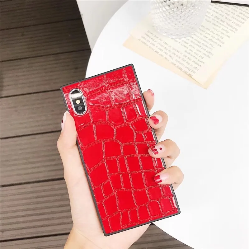 Чехол из крокодиловой кожи для iPhone X 6 S 7 8 Plus чехол телефона Роскошный Мягкий