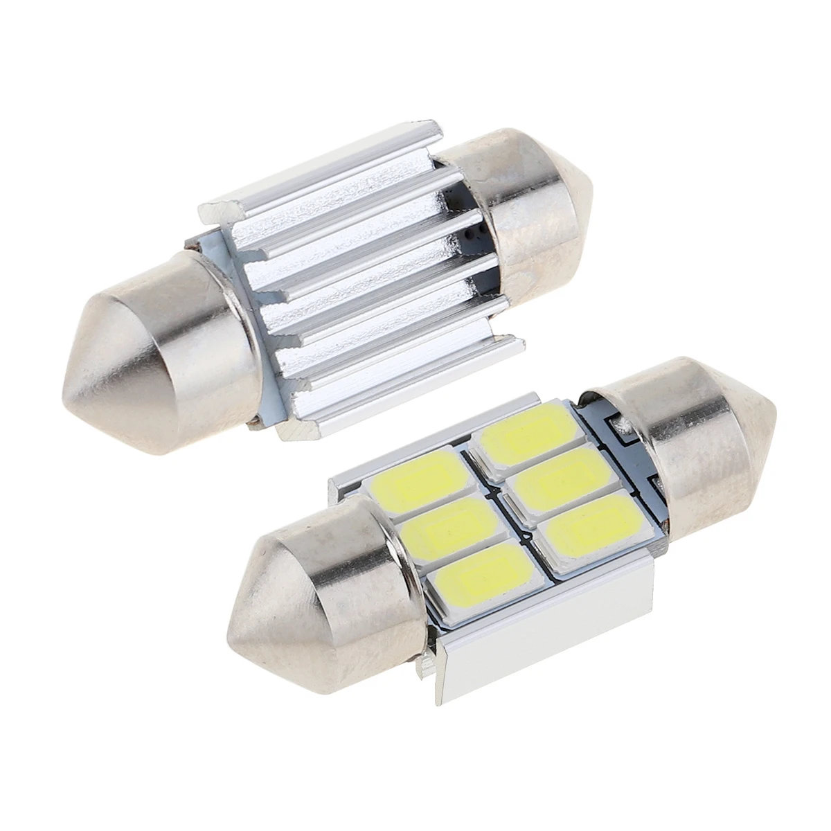2 шт./лот светодиодная купольная лампа 12 В 5630 6 SMD Белая Гирлянда автомобильная для