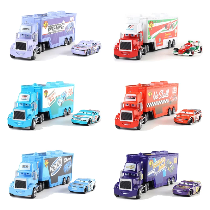 Дисней Pixar тачки 3 39 стиль грузовик и маленький автомобиль Маккуин 1:55 литье под