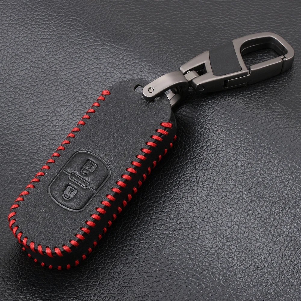 Кожаный Автомобильный брелок автомобильный чехол с дистанционным управлением
