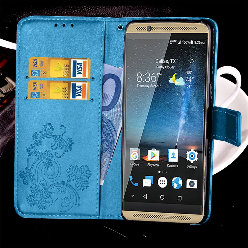 WolfRule чехол для ZTE Axon 7 Чехол Флип PU держатель карт кошелек телефона Axon7 A2017 |