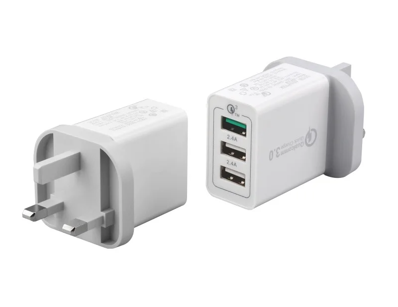 Роскошное быстрое зарядное устройство QC 3 0 с портами USB настенное адаптер вилкой