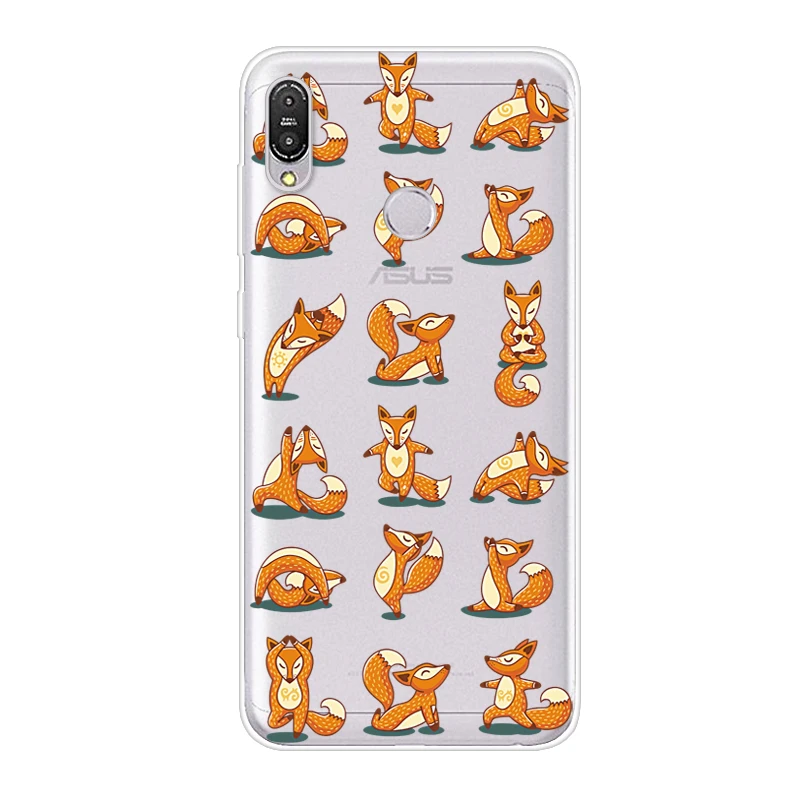 Case For Asus Zenfone Max Pro M2 ZB631KL Transparent Printing Drawing Silicone Phone Cover ZB633KL |
