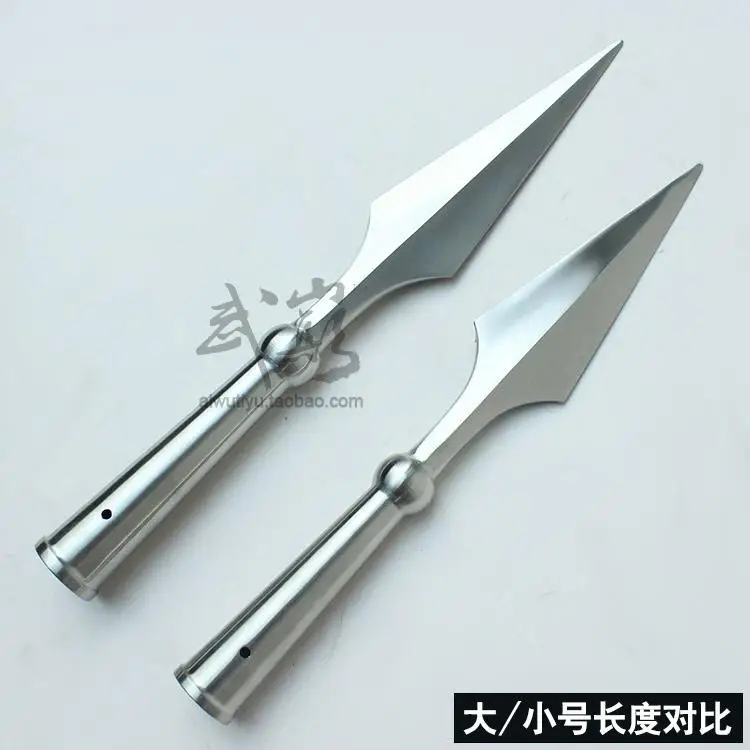 

Stainless steel spear head wushu performance kungfu