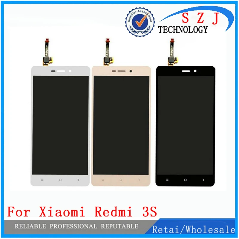 Новый 5-дюймовый ЖК-дисплей и сенсорный экран для Xiaomi Redmi 3S дигитайзер в сборе