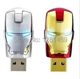 Amthin ручка накопитель реальная емкость Мстители Железный человек металлический