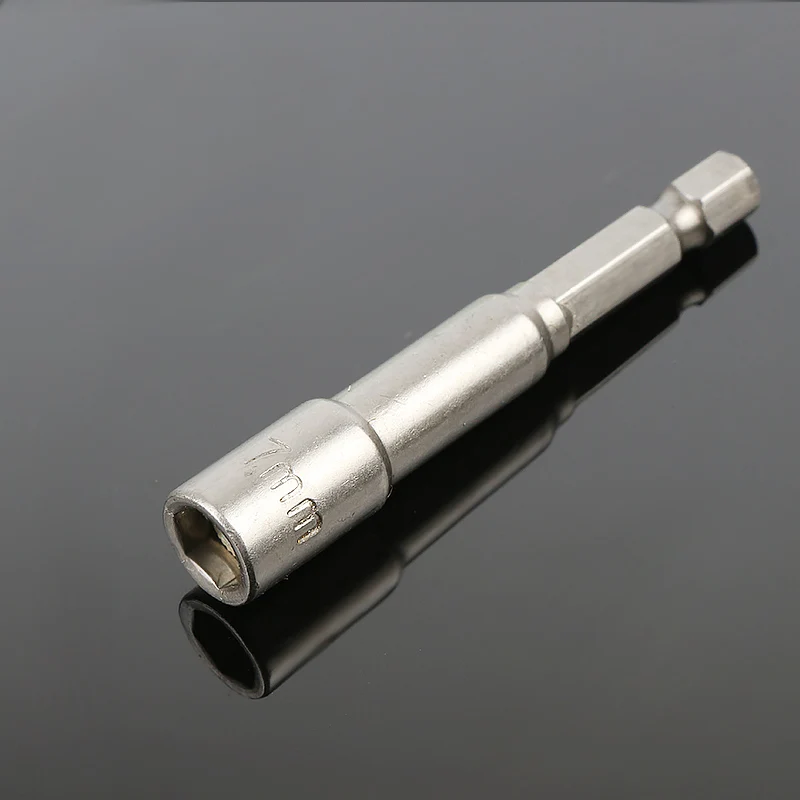 8 шт. мм Шестигранная розетка драйвер гайка 65 длина магнитное воздействие