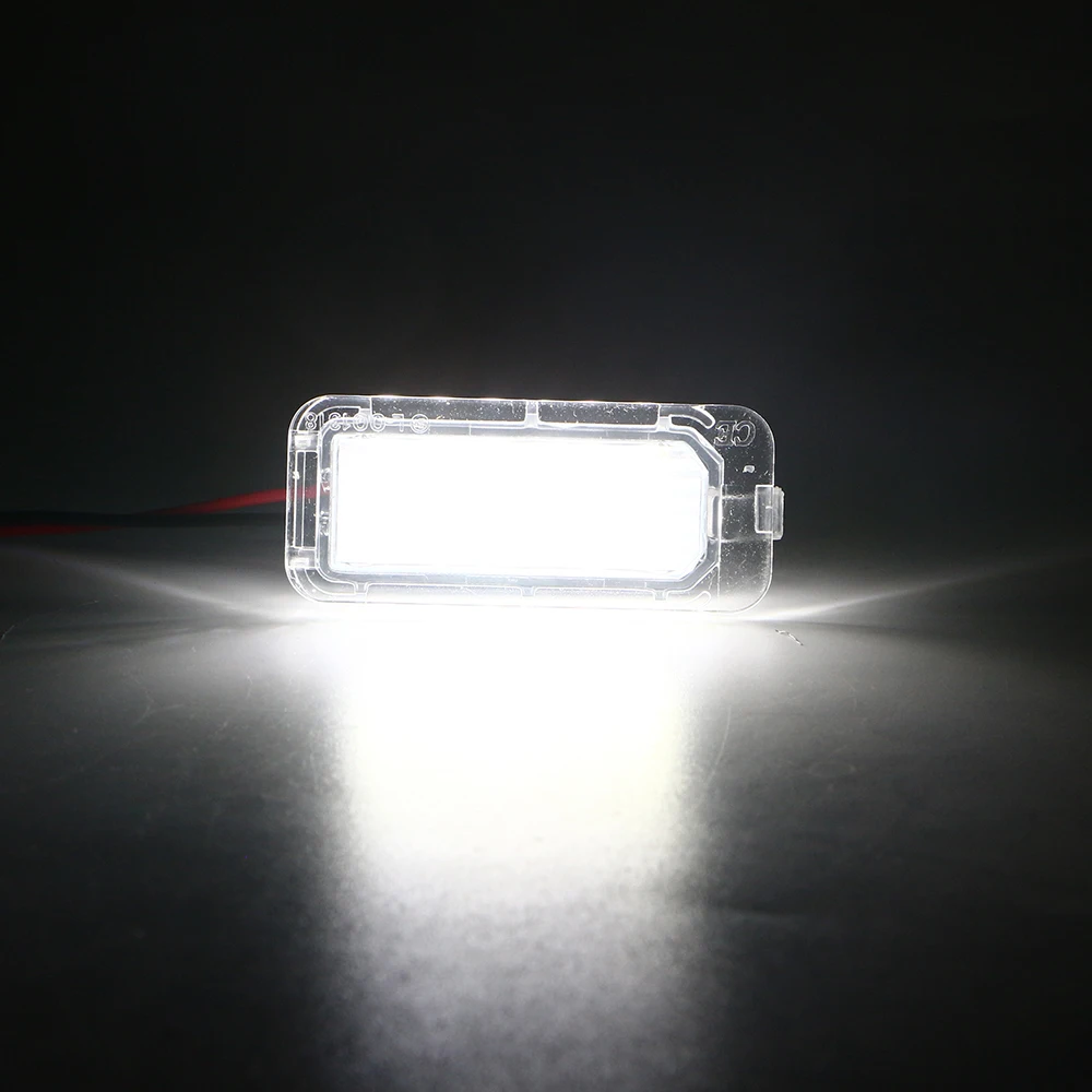 YM E-Bright 2PCS светодиодные фонарики для номерного знака 5D 2835 18 SMD без ошибок Canbus 12V для автомобилей Ford Focus Mondeo Fiseta Car Led on.