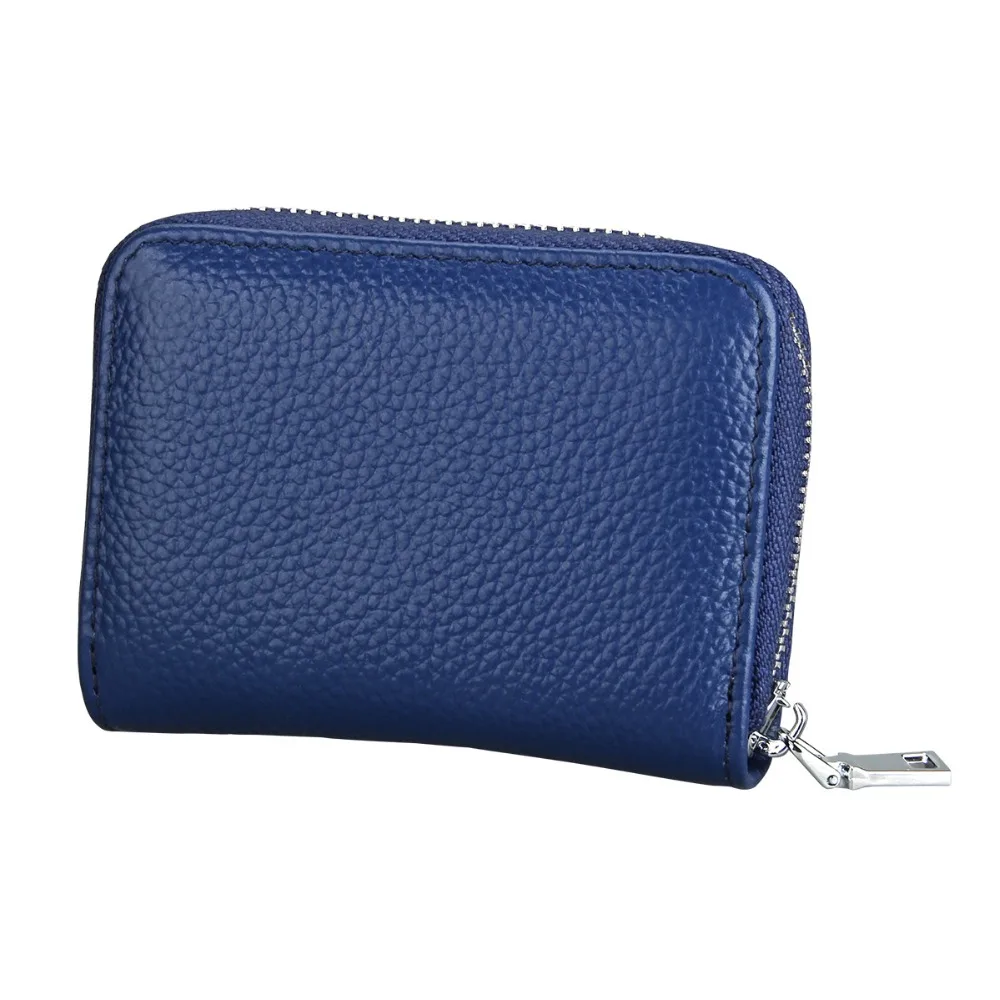 Мини для женщин кошелек из воловьей кожи кожа Повседневное карты бумажник RFID