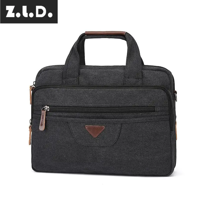 Модный деловой портфель Z.L.D Холщовая Сумка для ноутбука и компьютера