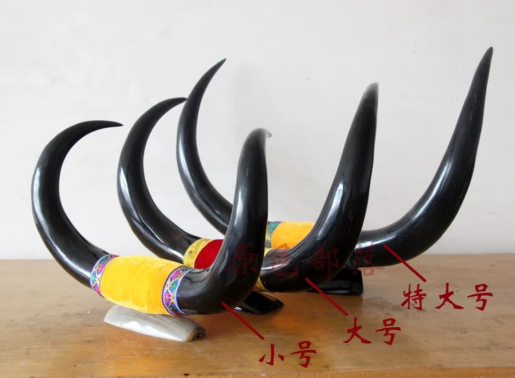 Голова искусства ремесла домашнего интерьера ювелирных изделий черный рог яка