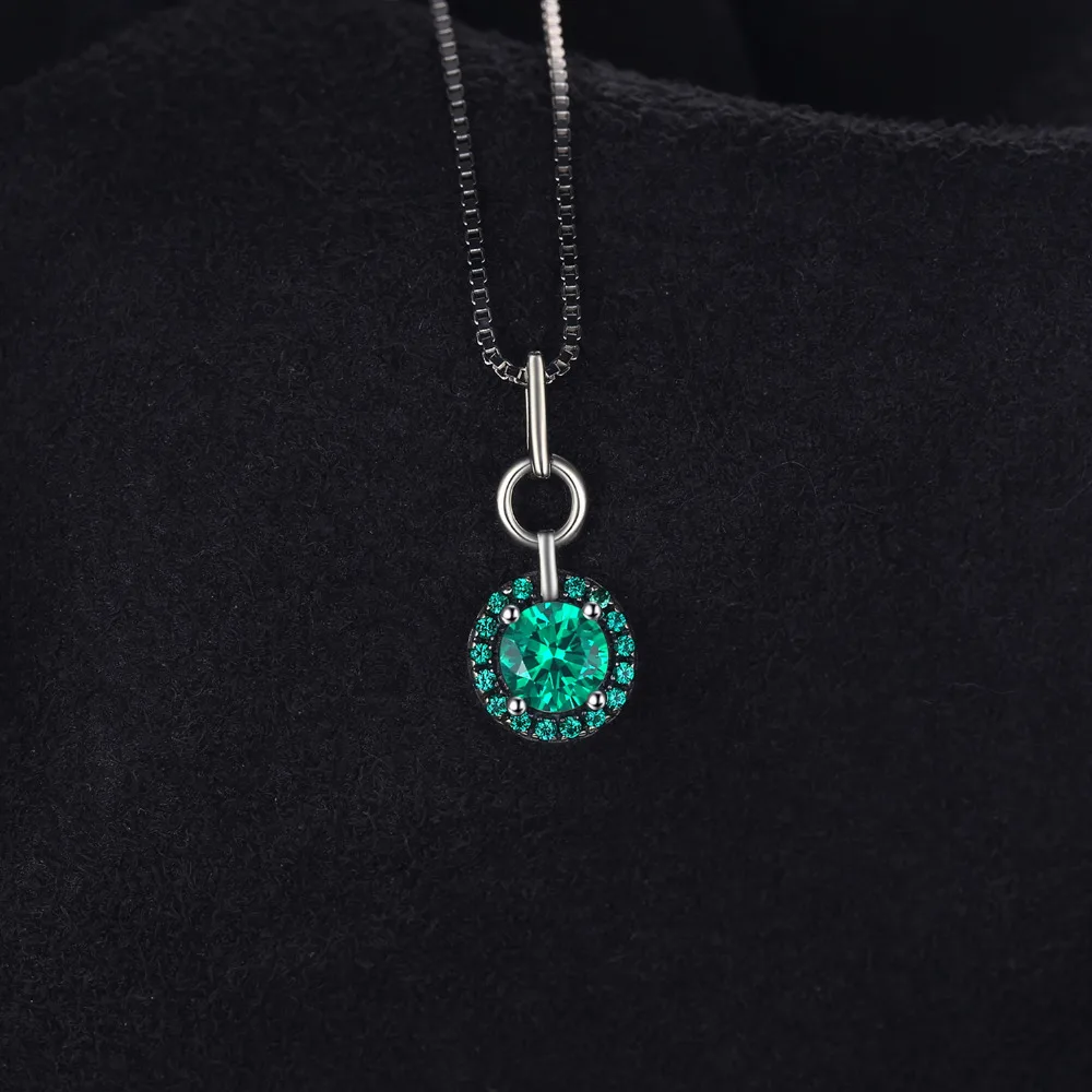 Jewelrypalace классический 0.5 карат создания Изумрудный Круглый камень кулон 100%