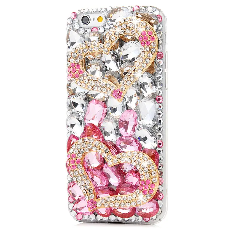 3D Алмазный чехол для iPhone 6 S 7 Plus блестящие туфли с украшением в виде кристаллов со