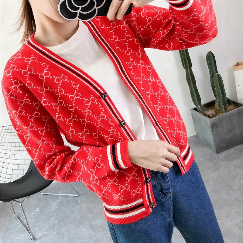 Свитер женский теплый модный с принтом| |