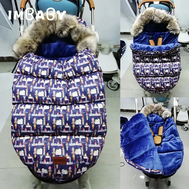 IMBABY спальный мешок для малышей, аксессуары для детской коляски, спальный мешок для ног, хлопковые детские спальные мешки, зимние детские коляски