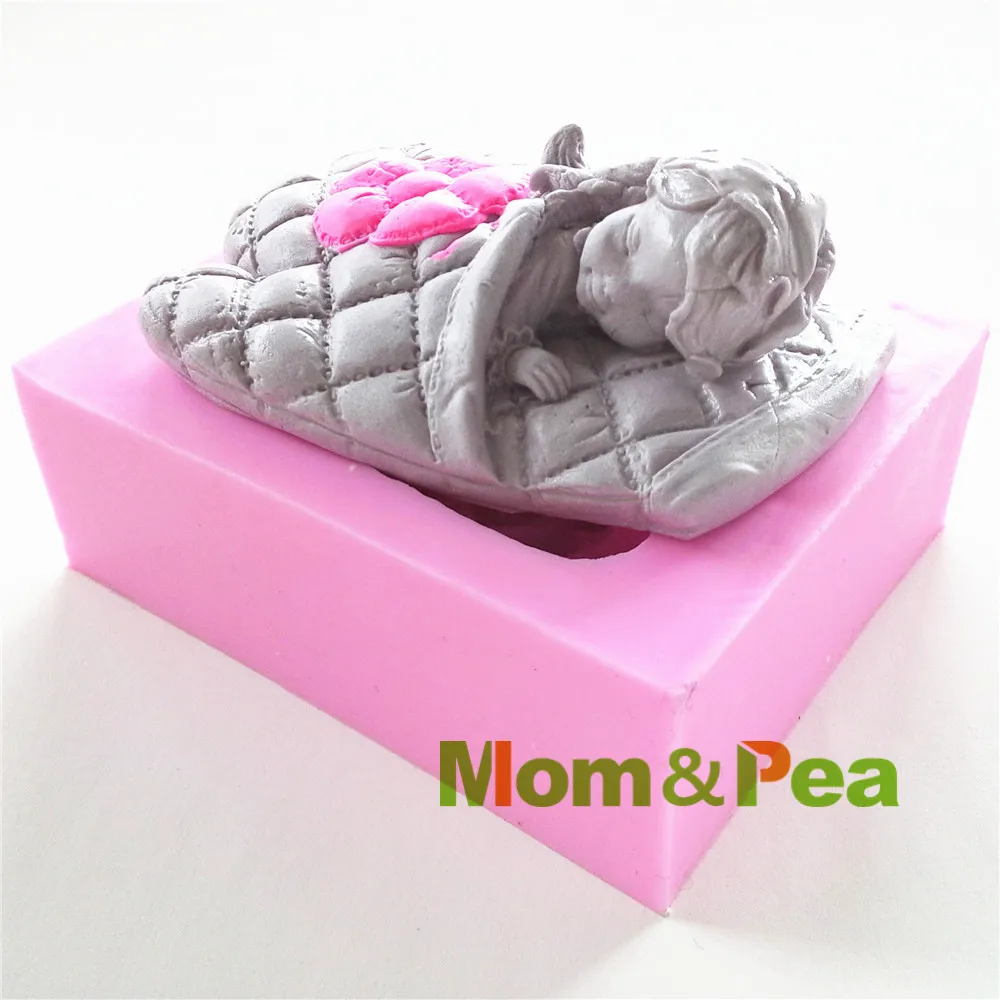 Mom &amp Pea 0489 Бесплатная доставка девушка сон внутри перчатки в форме силиконовой