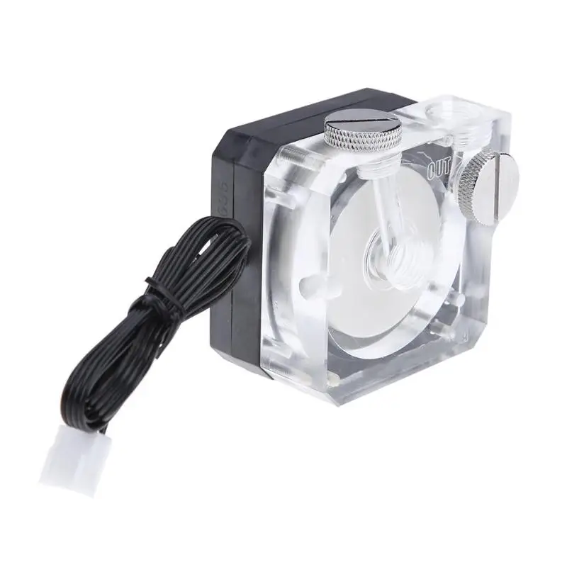 12V 450L/h акриловые 25db супер тихий насос циркуляции воды G1/4 нитки трубки разъем Small4pin pumpfor ПК водяного охлаждения Системы