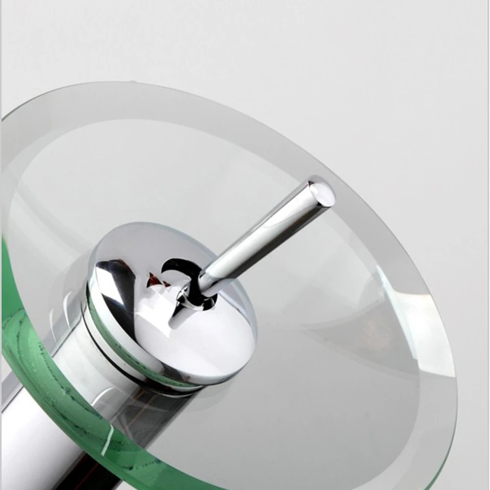 Круглая Водопад для ванной комнаты хромированный смеситель раковины