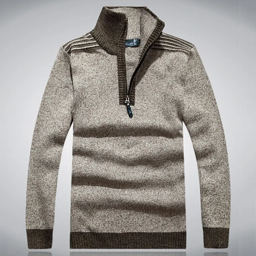 Новый Модный высококачественный мужской свитер брендовый приталенный
