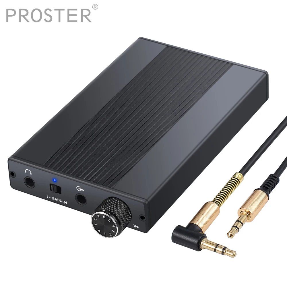 Proster HiFi усилитель для наушников портативный 3 5 мм аудио Rechargeble импеданс MP3 MP4