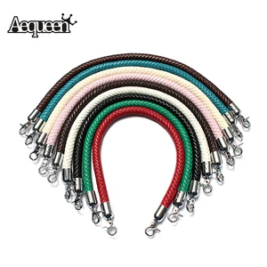 Сменный ремень AEQUEEN для женской сумки, модный кожаный ремешок с ручками, разноцветный круглый сменный ремешок сделай сам для сумочки, аксессуары