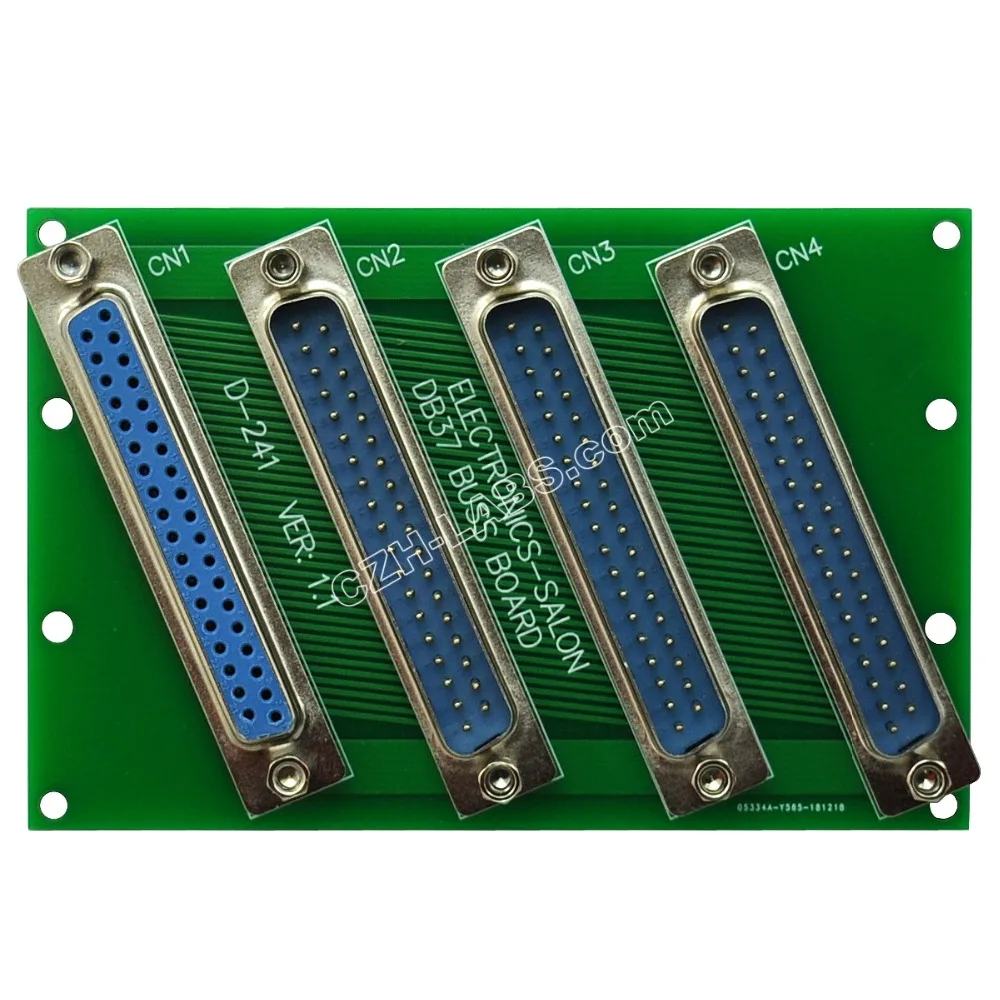 

ELECTRONICS-SALON Panel Mount DB37 1 Female 3 Male Buss Board, DB-37 Busboard, D-Sub Bus Board Module.