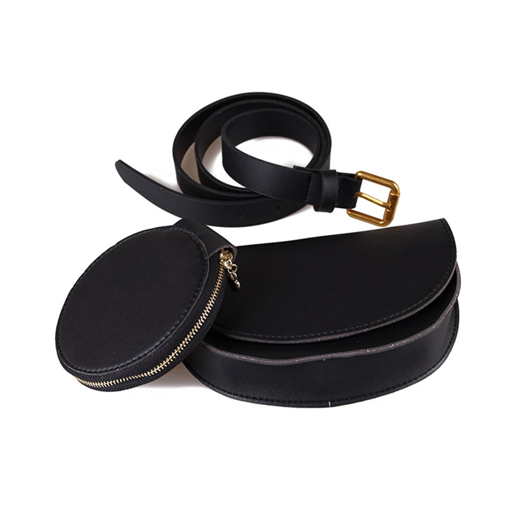 Забавная сумка для женщин простой винтажный поясной кошелек контрастных цветов