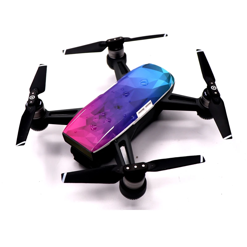 

6pcs / set Drone Sticker Body Shell Protection Skin Decals PVC Waterproof Stickers For DJI spark drone Accessories