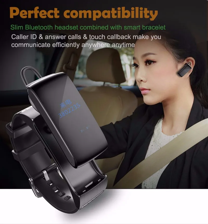 Смарт-браслет DF22 Talkband Bluetooth часы браслет Портативный Talk Smartband шагомер Активный