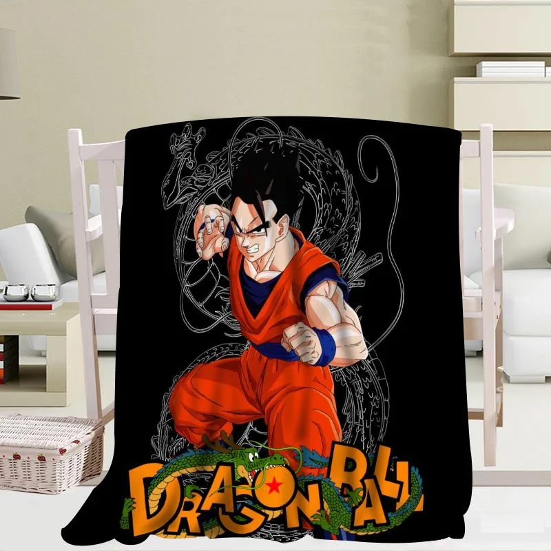 P+ Dragon Ball Z одеяло мягкое DIY диван кровать пледы одеяло для детей и взрослых теплое пользовательское одеяло размер 56x80Inch50X60Inch40X50Inch