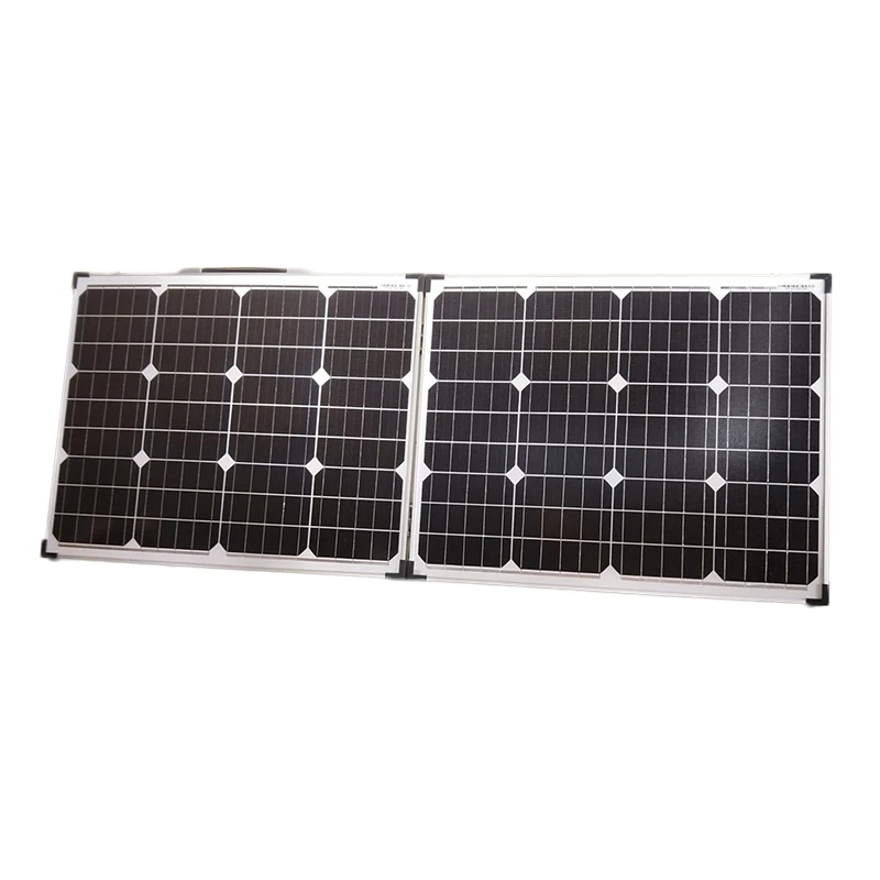 100W Monocrystalline Dokio 18 в 100 Вт(2*50 Вт) складная солнечная панель 12 В солнечная батарея зарядное устройство солнечная панель наборы с 12 В/24 В контроллер Солнечная система - Цвет: 100W Monocrystalline