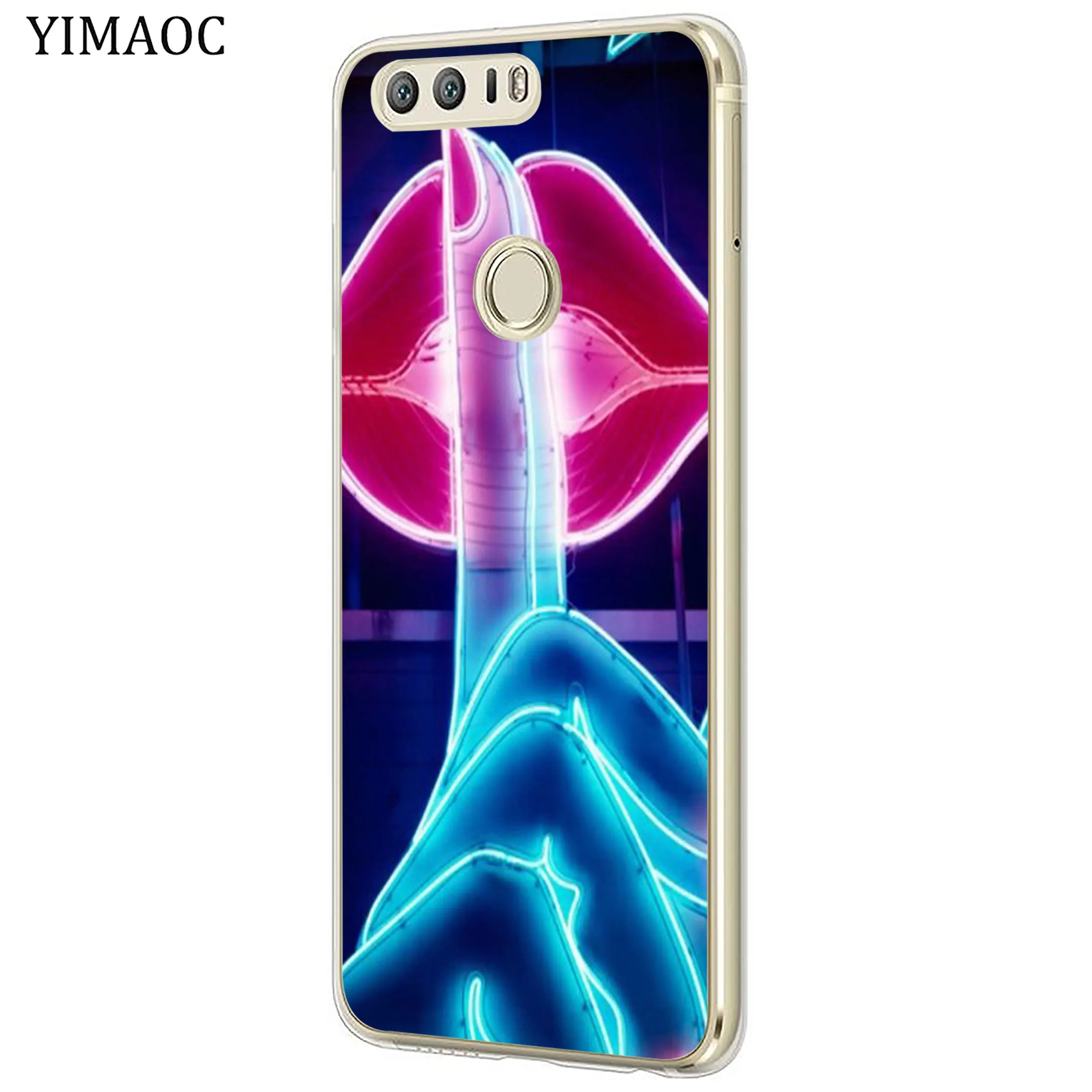 Мягкий чехол для телефона YIMAOC Kiss me Lips Rouge ДЛЯ Huawei Y9 Y7 Y6 Prime 2018 Honor 20 10 9 9X 8C 8X 8 Lite 7X 7C 7A
