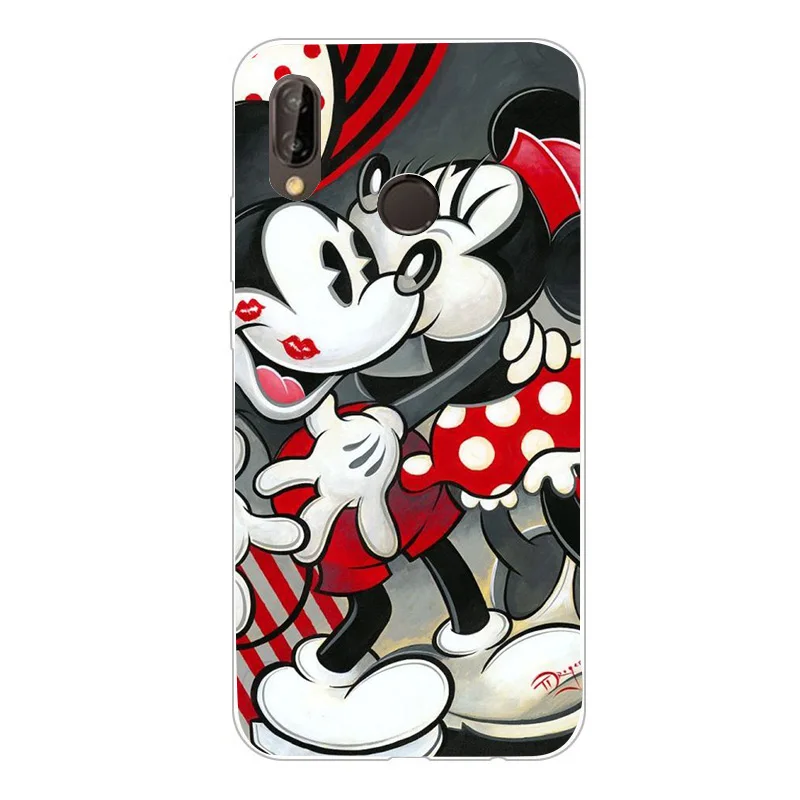 Мягкий силиконовый милый чехол для телефона Huawei P20 lite pro P10 Lite из ТПУ с Минни |