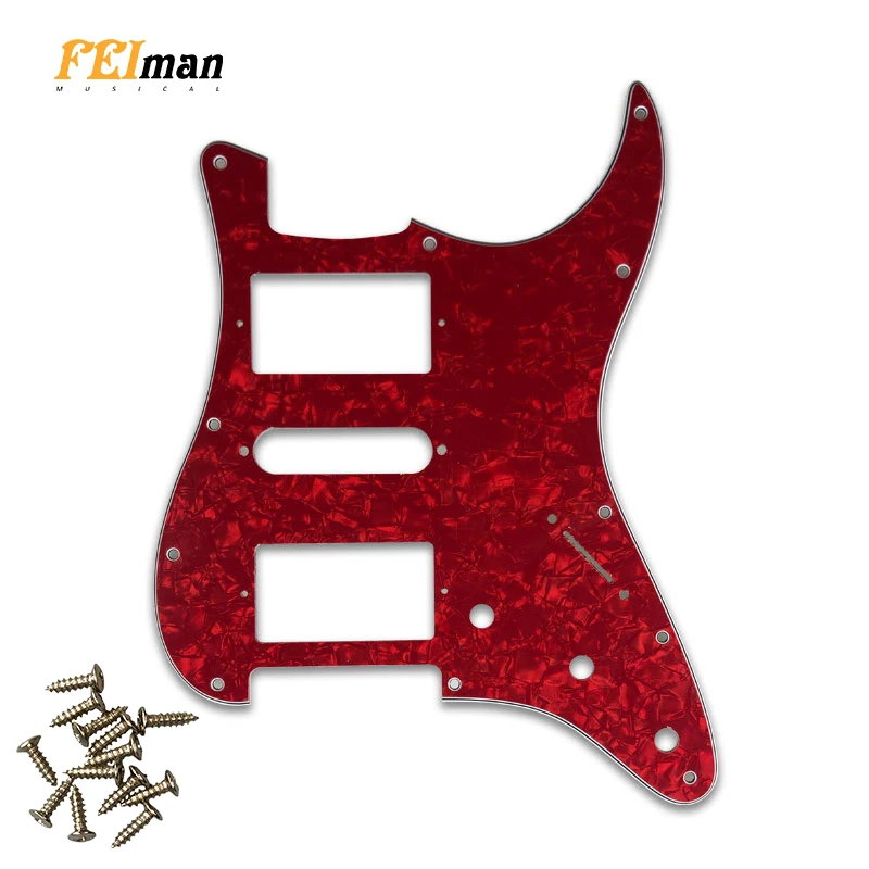 Детали для гитары Pleroo Pickguard с 11 винтами Fender Strat США/Мексиканская гитара ST HSH