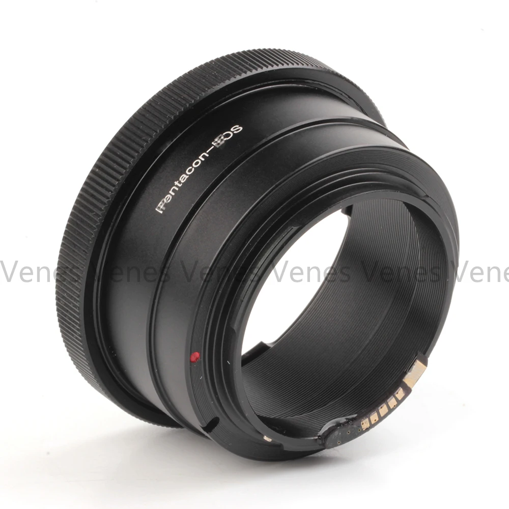 Обновленный адаптер Aperture AF2 для Kiev 60 EOS 2 го поколения совместимый с Pentacon 6 объектив