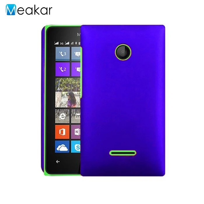 Матовый пластиковый чехол 435 для microsoft Lumia 435 чехол для microsoft Nokia Lumia чехол-лента на заднюю панель - Цвет: blue