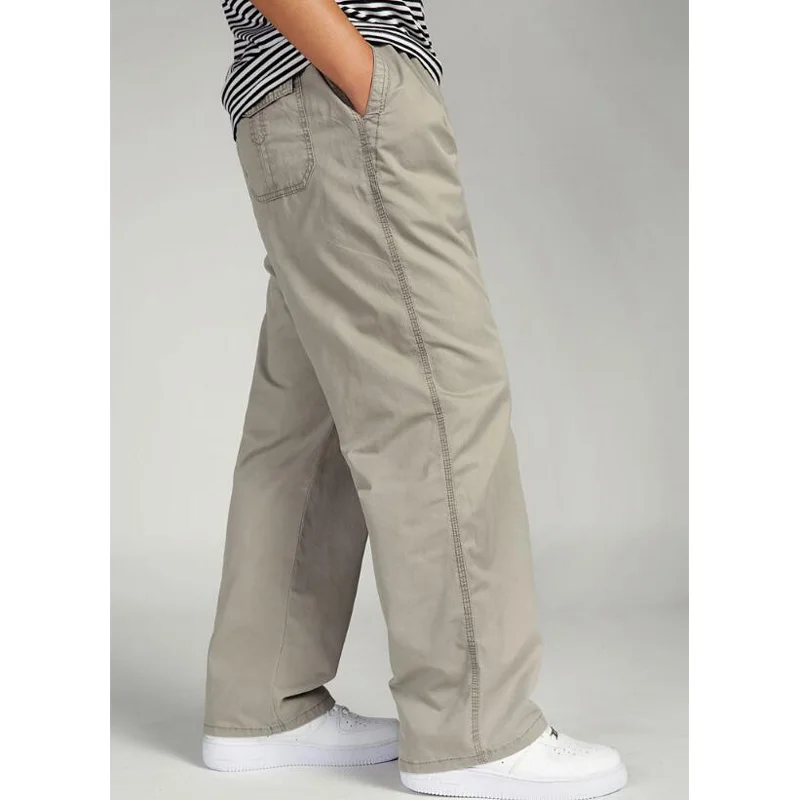 

High quality New Casual Pants Summer Loose Thin Men's Long Pants High Waits Mans Trousers Elastic Waist Bottoms szie XL-6XL