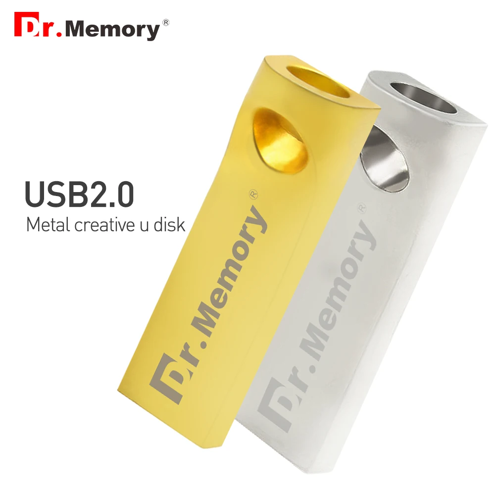 Мини серебристо золотистые металлические застёжки USB 2 0 флеш накопитель 4 ГБ 8