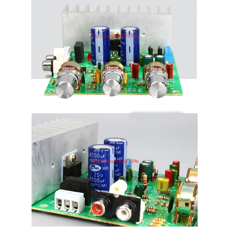 Плата усилителя KYYSLB Dual AC12 ~ 15 в 40 Вт * 2 TDA7265 мощности LM875 сделай сам с высокой