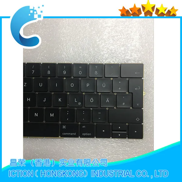 Оригинальная новая клавиатура A1706 немецкая Европейская для MacBook Pro 13 3 &quotRetina DE Deutsch