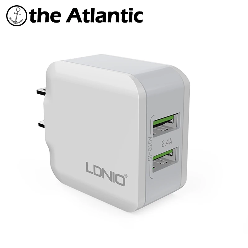 LDNIO A2201 двойной 2 порт USB разъем 5 в 2.4A быстрое зарядное устройство США розетка